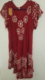 Solid Colors Rayon Printed Big Flare Kurti Tunic (L-XL) #6231520